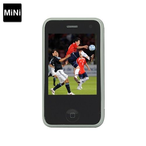 H108 Quad Band Dual SIM Cool Mini Phone with Touch Screen Bl