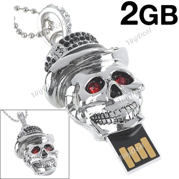 2GB Cool Ghost Shaped USB 2.0 Flash Memory Pen Drive Stick U