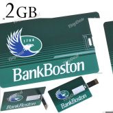 2GB Credit Card Style USB 2.0 Flash Memory Pen Drive Stick U